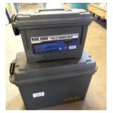 (2) Plastic Ammo Cans