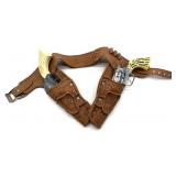 (2) Pony Boy Cap Guns and Rubber Holster