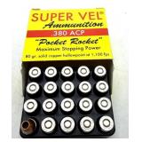 (20) Rnds .380 ACP, 80 Gr. Solid Copper HPSuper