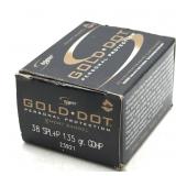 (20) Rnds 38 SPL+P, 135 Gr GDHP