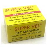(20) Rnds .357 Solid Copper HP 110Gr. Super Vel
