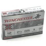 (5) Rnds 12 Ga. 2 3/4 00 Buck, Winchester
