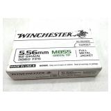 (20) Rnds 5.56, Winchester Green Tip