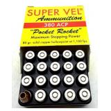 (20) Rnds .380 ACP, 80 Gr. Solid Copper HPSuper