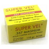 (20) Rnds .357 Solid Copper HP 110Gr. Super Vel