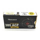 (50) Rnds 380 ACP, Monarch Steel Case