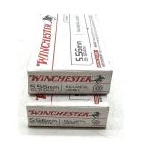 (40) Rnds 5.56, Winchester 55 Gr. FMJ