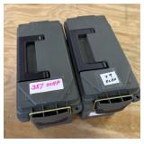 (2) Plastic Ammo Cans