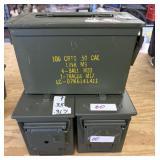 (3) Steel Ammo Cans