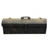 Antique Virginia Railway Metal Railroad Toolbox