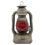 Vintage Dietz Little Wizard Lantern with Red