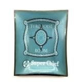 Vintage Santa Fe Super Chief Turquoise Room Glass