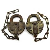 (2) Vintage Virginian Railway Railroad Locks with