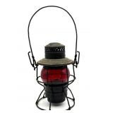 Vintage Illinois Central Railroad Lantern with