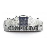 Vintage Santa Fe Railroad Conductor Hat Badge