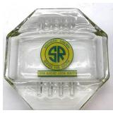 Vintage Southern Railway Railroad Glass Ashtray