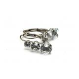 10K Marked Earrings 5/8" - weight is measured