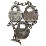 (3) Antique Chicago Rock Island & Pacific