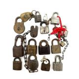 Antique and Vintage Padlocks 4" and Smaller : US