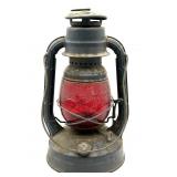 Vintage Dietz Little Wizard Lantern with Red