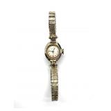Bulova 23 Ladies Wristwatch Marked 18K Gold