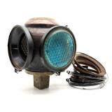 Vintage Adlake Railroad Switch Lamp and Extra