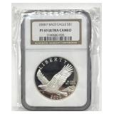 2008-P Bald Eagle Silver Dollar, NGC Graded PF 69