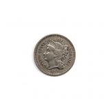1868 Three Cent Nickel