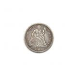 1875 Seated Liberty Dime