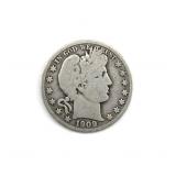 1909-S Barber Half Dollar