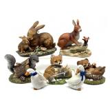 Porcelain Animal Figures6" tall and smaller-