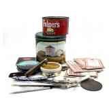 Vintage Lighter Made from Shell, Push Card Games,