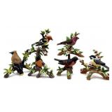 The Danbury Mint Porcelain Bird Figures 5" Tall
