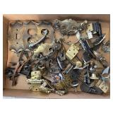 Vintage Drawer/Cabinet Pulls, Hinges, Plate
