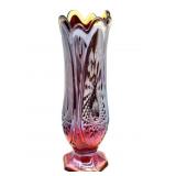 Indiana Carnival Glass Swung Vase 10"