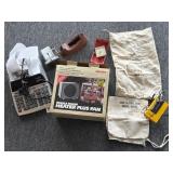 Vintage Heater Plus Fan, US Mint Bag, Bank Bag,
