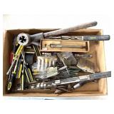 Die, Irwin No 21 Auger Bit, Socket Holders, and