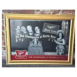 Miller High Life Mirrored Sign 34.5" x 26" -