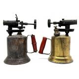 (2) Vintage Blow Torches 9" Tall