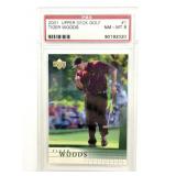 PSA Graded 2001 Upper Deck Tiger Woods Golf Card