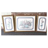 (3) Joy Aldredge Framed Prints 33" x 27" and