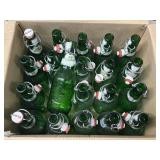 (20) Grolsch Green Glass Flip-Top Bottles in Box