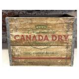 Vintage Canada Dry Wood Crate 16.5" x 12" x 12.5"