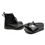Doc Martens Size 5 Boots and Nike Slides Size 10