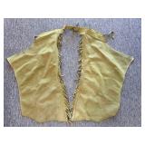 Pair of Fringed Green Chaps - leg sections are