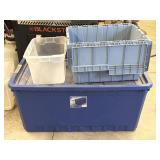 (3) Plastic Totes 39.75" x 21.5" x 17.75" and
