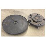 (2) Plastic Round Dollys 23.5" x 18"