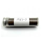 1951-S Wheat Cents in Roll - contents