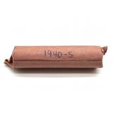 1940-S Wheat Cents in Roll - contents