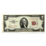 Series 1953 C Red Seal Two Dollar Note